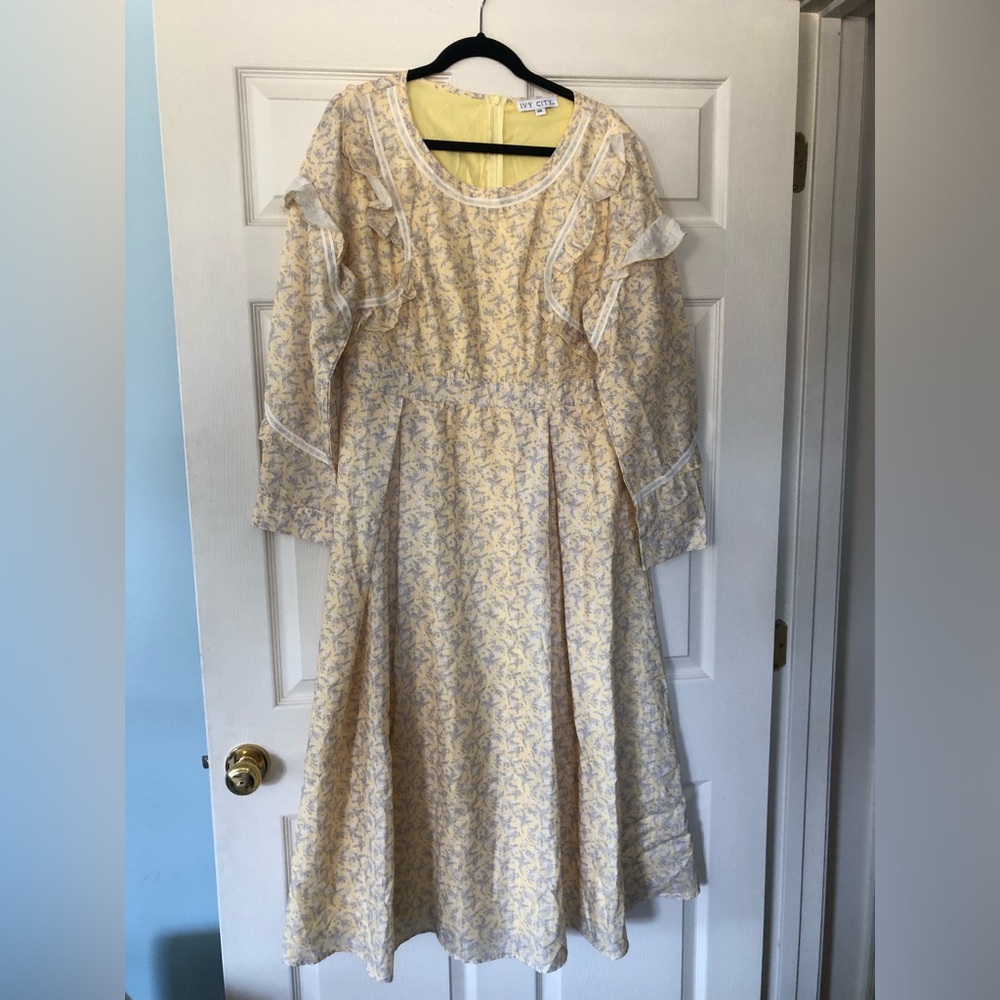 Ivy City Co Yellow Leighton Dress in Size XXL